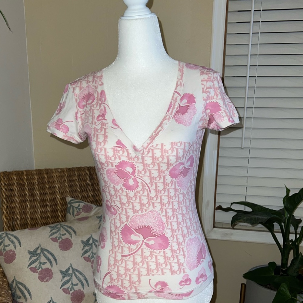 ❌ SOLD ❌ 💗RARE💗 Authentic Vintage Christian Dior Trotter Monogram Logo T-shirt